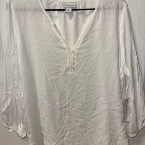 Liz Claiborne White Women's Blouse